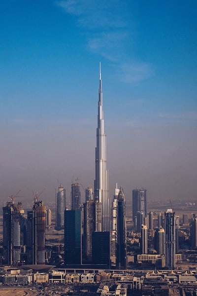 Dubai Helikopterrundflug mit Blick auf Burj Khalifa