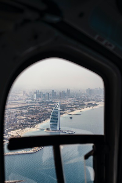 Dubai Helikopterflug über Burj al Arab