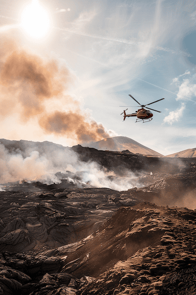 Island Helikopterflug zum Vulkan ab Reykjavik