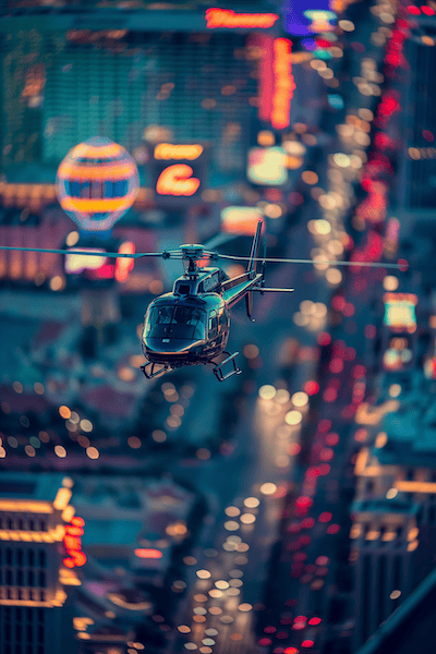 Las Vegas Helikopterflug bei Nacht
